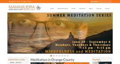 Desktop Screenshot of meditationinorangecounty.org