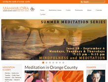 Tablet Screenshot of meditationinorangecounty.org